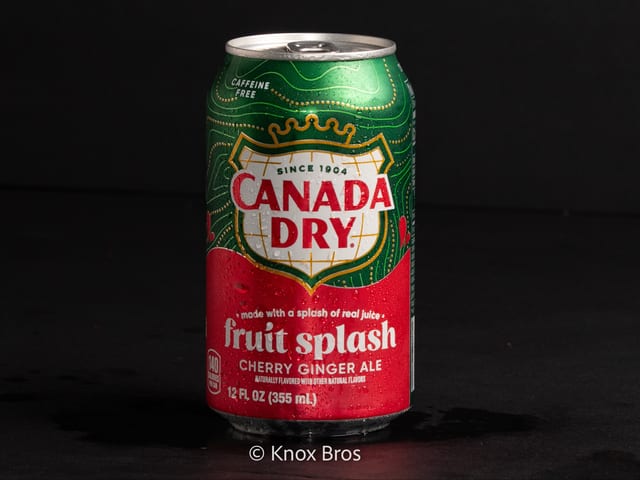 Canada Dry Fruit Splash Cherry Ginger Ale 12oz.