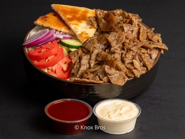 Gyro Meat Over Rice.